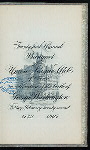 21ST ANNUAL BANQUET IN CELEBRATION OF THE BIRTH OF GEORGE WASHINGTON [held by] UNION LEAGUE CLUB OF CHICAGO [at]  (OTHER [PRIVATE CLUB];)