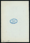 WASHINGTON'S BIRTHDAY [held by] THE OLIVIA RESTAURANT [at] "JOPLIN, MO" (REST;)
