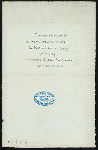 DINNER, FAREWELL TO HON.HENRY WHITE, U.S.MINISTER TO ITALY [held by] DOWAGER QUEEN MARGHERITA OF ITALY [at] "PALAZZO de la VEDOVA REINA MARGHERITA, ROMA, ITALIA" (FOR;)