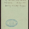 DINNER TO GOVERNOR CHARLES E. MAGOON [held by] NEW YORK HERALD [at] "MIRAMAR, HAVANA, CUBA" (F0R;)