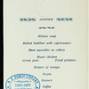 DINNER [held by] DOBBELTSKRUE POSTDAMPSKIBET C.F. TIETGEN [at] EN ROUTE ABOARD ABOVE (?) (SS(?))