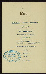 MIDDAG/DINNER [held by] DOBBELTSKRUE POSTDAMPSKIBET [at] "ON BOARD ""C.F. TIETGEN""" (SS;)