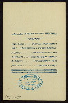 MIDDAG/DINNER [held by] DOBBELTSKRUE POSTDAMPSKIBET [at] "ON BOARD ""C.F. TIETGEN""" (SS;)