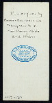 DINNER GIVEN TO HON. HENRY WHITE AND OTHERS] [held by] [COUNT & COUNTESS DE FRANQUEVILLE] [at] "LA MUETTE, [PARIS, FRANCE]" ((OTHER: INN?);)