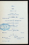 DINNER TO DIPLOMATIC CORPS [held by] NORFOLK AND WASHINGTON SS. CO. [at] ABOARD STEAMER NEWPORT NEWS (SS;)