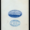 DINNER TO DIPLOMATIC CORPS [held by] NORFOLK AND WASHINGTON SS. CO. [at] ABOARD STEAMER NEWPORT NEWS (SS;)