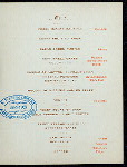 DINNER OF THE PRESIDENT [held by] AMERICAN WOOLEN COMPANY [at] "NEW ALGONQUIN CLUB, BOSTON, MA" ([REST?];)