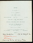 DINNER IN HONOR OF DUKE ABRUZZI [held by] PRESIDENT OF JAMESTOWN EXPOSITION COMPANY (H. ST. GEORGE TUCKER)  AND MRS. TUCKER [at] "HOTEL CHAMBERLAIN, OLD POINT COMFORT, VA" (HOTEL;)