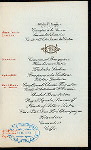 DINNER GIVEN AT THE SEVENTEENTH ANNUAL CONVENTION OF THE OHIO BANKERS' ASSOCIATION [held by] CINCINNATI MEMBERS [at] SINTON HOTEL (HOTEL;)