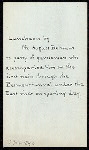 LUNCHEON TO GENTLEMEN WHO ACCOMPANIED HIM ON THE FIRST TRAIN THROUGH THE BELMONT TUNNEL UNDER THE EAST RIVER ON OPENING DAY [OF IRT] [held by] AUGUST BELMONT [at] HOTEL BELMONT [NEW YORK] (HOTEL;)