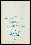 BANQUET TO REAR ADMIRAL JOSEPH B.COUGHLAN [held by] U.S. NAVY [at] "TERRACE GARDEN,58 ST.NEW YORK, NY;" (REST;)