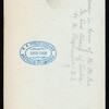 DINNER IN HONOR OF THE LORD BISHOP OF LONDON [held by] THE PILGRIMS OF THE U.S. [at] THE PLAZA [NEW YORK] (HOTEL;)