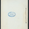 BANQUET TO THE EUROPEAN DELEGATES TO THE INTERNATIONAL FEDERTION OF MASTER COTTON SPINNER AND MANUFACTURERS [held by] THE CITY OF CHICAGO [at] "CHICAGO, IL"