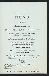 DINNER TO HER BRIDESMAIDS [held by] LOUISE CLOVER BOLDT [at] THE WALDOF-ASTORIA (HOTEL;)