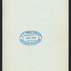 DINNER [held by] MRS. G.H. GUNDRY [at] "WALDROF-ASTOIA, NEW YORK" (HOTEL;)