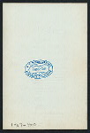 DINNER [held by] MRS. G.H. GUNDRY [at] "WALDROF-ASTOIA, NEW YORK" (HOTEL;)