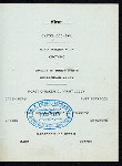 MENU [held by] U.S.S. VERMONT [at] "NAVY YARD, CHARLESTOWN, MA" (SS;)
