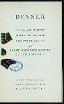 ONE HUNDRED FIFTY-EIGHTH ANNIVERSARY [held by] SAUNT ANDREW'S SOCIETY OF PHILADELPHIA [at] "ALDINE HOTEL, PHILADELPHIA, PA" (HOTEL;)