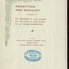 RECEPTION AND BANQUET TENDERED TO MR. GEORGE W. VAN ALLEN, MR. WILLIAM H. VAN ALLEN AND MR. C. FRANK BOUGHTON [held by] SULLIVAN COUNTY TURTLE CLUB [at] HOTEL SAVOY (HOTEL;)