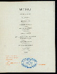 COMPLIMENTARY DINNER TENDERED THE HOTEL KEEPERS' ASSOCIATION OF WEST VIRGINIA [held by] HOTEL KEEPERS' ASSOCIATION OF CHARLESTON [at] HOTEL RUFFNER (HOTEL;)
