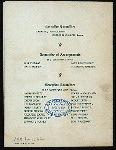 FIRST ANNUAL BANQUET [held by] THE UPHOLSTERY AND ALLIED TRADES [at] "THE ST. JAMES HOTEL, PHILADELPHIA, PA" (HOTEL;)