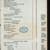 GENERAL BILL OF FARE [held by] CHICAGO ATHLETIC ASSOCIATION [at] "CHICAGO, IL;" (CLUB;)