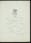 DAILY MENU, DINNER [held by] THE STANDISH [at] "WORCESTER, MA" (HOTEL;)