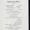 DAILY MENU, TEA [held by] CONGRESS HOTEL [at] "CHICAGO, IL" (HOTEL;)