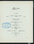 SIXTH ANNUAL BANQUET [held by] CHICAGO STATIONERS ASSOCIATION [at] THE AUDITORIUM (HOTEL;)