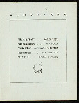 SECOND ANNUAL DINNER [held by] ALUMNI ASSOCIATION OF PUBLIC SCHOOL NO.26 [at] "REISENWEBER'S, NEW YORK, NY" (REST;)