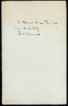DINNER [held by] 2nd PANEL SHERIFFS JULY(?) [at] "DELMONICO'S, NEW YORK, NY" (REST;)