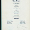 SUPPER IN HONOR OF AUGUSTUS THOMAS [held by] THE FRIARS [at] "HOTEL ASTOR, NEW YORK, NY" (HOTEL;)