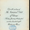 ELEVENTH MEETING [held by] THE INDUSTRIAL CLUB OF CHICAGO [at] "AUDITORIUM ANNEX [CHICAGO, IL]" (HOTEL;)