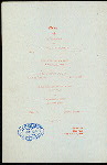 FORTY-THIRD ANNIVERSARY [held by] HARVARD CLUB OF NEW YORK CITY [at] HARVARD HALL (NEW YORK?) (OTHER (PRIVATE AREA);)