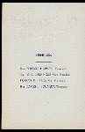 SECOND ANNUAL DINNER [held by] LEHIGH COUNTY PA BAR ASSOCIATION [at] "LYRIC CAFE DINING ROOM, ALLENTOWN, PA" (REST;)