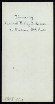 DINNER TO CHILIAN OFFICIALS [held by] ADMIRAL ROBLEY D. EVANS [at] "ON BOARD FLAGSHIP ""CONNECTICUT""" (SS;)