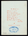 DINNER [held by] NEW YORKERS CLUB [at] HOTEL ASTOR (HOTEL;)