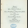 BANQUET TENDERED TO THE OFFICERS, DELEGATES AND ALTERNATES OF THE AMERICAN BOWLING CONGRESS AND VISITING MEMBERS OF THE PRESS [held by] TOURNAMENT COMMITTEE OF THE CINCINNATI BOWLING ASSOCIATION [at] LINTON HOTEL (HOTEL;)