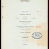 BANQUET TENDERED TO THE OFFICERS, DELEGATES AND ALTERNATES OF THE AMERICAN BOWLING CONGRESS AND VISITING MEMBERS OF THE PRESS [held by] TOURNAMENT COMMITTEE OF THE CINCINNATI BOWLING ASSOCIATION [at] LINTON HOTEL (HOTEL;)
