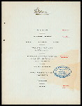 BANQUET TENDERED TO THE OFFICERS, DELEGATES AND ALTERNATES OF THE AMERICAN BOWLING CONGRESS AND VISITING MEMBERS OF THE PRESS [held by] TOURNAMENT COMMITTEE OF THE CINCINNATI BOWLING ASSOCIATION [at] LINTON HOTEL (HOTEL;)