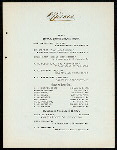 BANQUET TENDERED TO THE OFFICERS, DELEGATES AND ALTERNATES OF THE AMERICAN BOWLING CONGRESS AND VISITING MEMBERS OF THE PRESS [held by] TOURNAMENT COMMITTEE OF THE CINCINNATI BOWLING ASSOCIATION [at] LINTON HOTEL (HOTEL;)