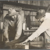 Wolf Creek Farms, Georgia. Blacksmith and assistant