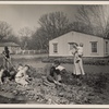 El Monte federal subsistence homesteads. 4 bedroom house. Rent $16.20 a month rent to apply. 8 in family 6 boys ages 1 to 14. Father street car conductor earns $100 month. Calif. 1936