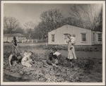 El Monte federal subsistence homesteads. 4 bedroom house. Rent $16.20 a month rent to apply. 8 in family 6 boys ages 1 to 14. Father street car conductor earns $100 month. Calif. 1936