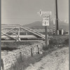 Cottage Gardens roadsign. Outskirts of San Bernardino, California