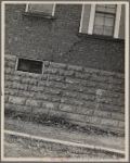 Cracked wall, Washington Terrace. Cincinnati, Ohio.