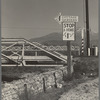 Cottage Gardens roadsign. Outskirts of San Bernardino, California