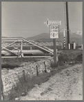 Cottage Gardens roadsign. Outskirts of San Bernardino, California