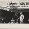 Display of farm machinery by the Standard Engine Co. at Eastern States Fair. Springfield, Massachusetts