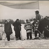 Finish of downhill ski race. Hanover, New Hampshire. 1936